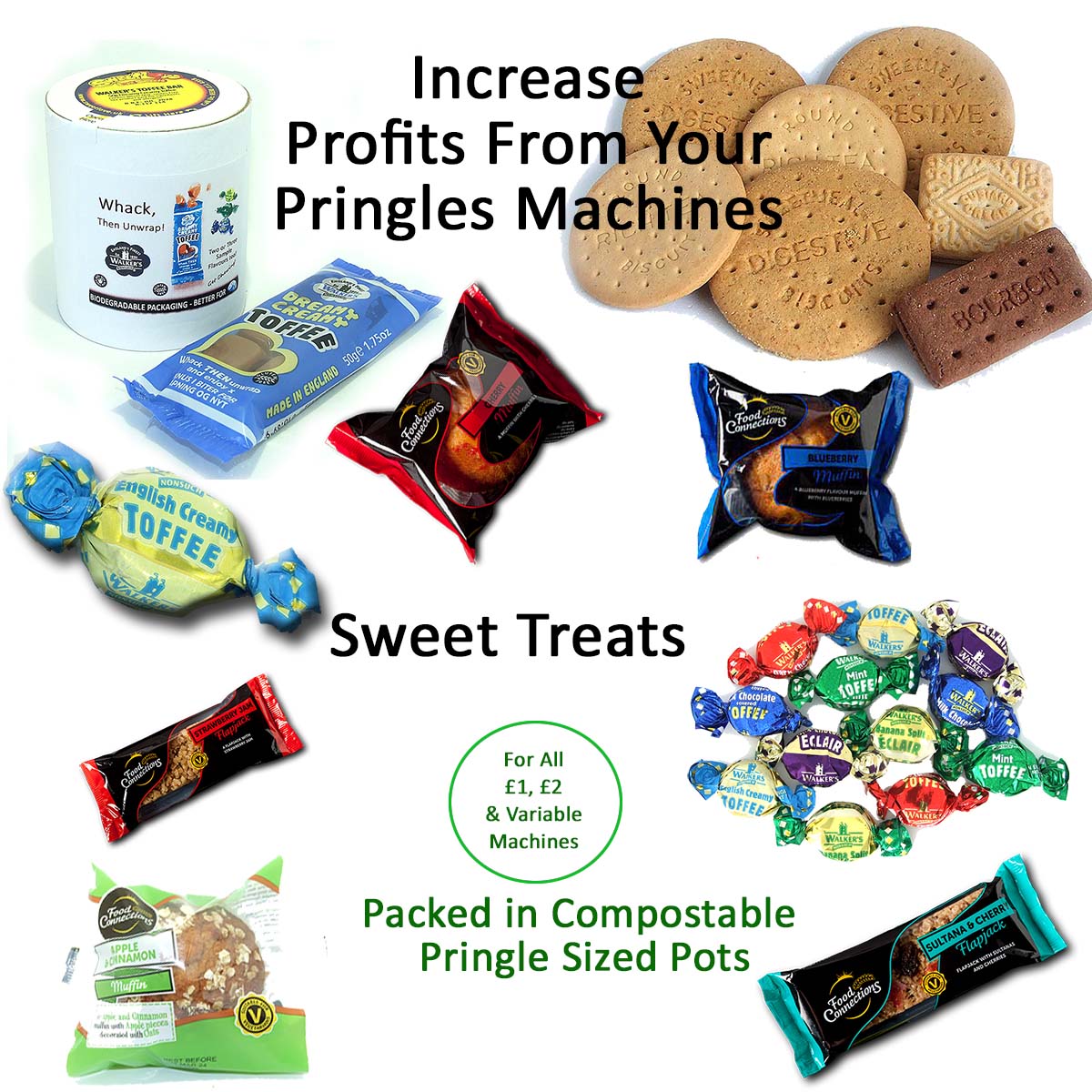 Sweet Products for Pringles Vending.